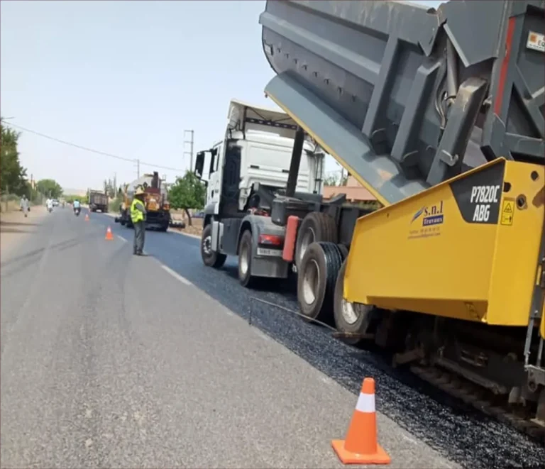 صورة تعبيرية لأشغال إنجاز طريق بالمغرب