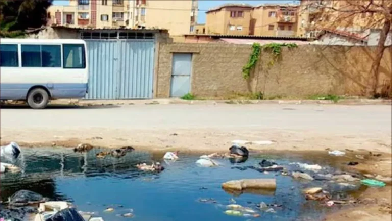 صورة تعبيرية لمياه قذرة في الجزائر