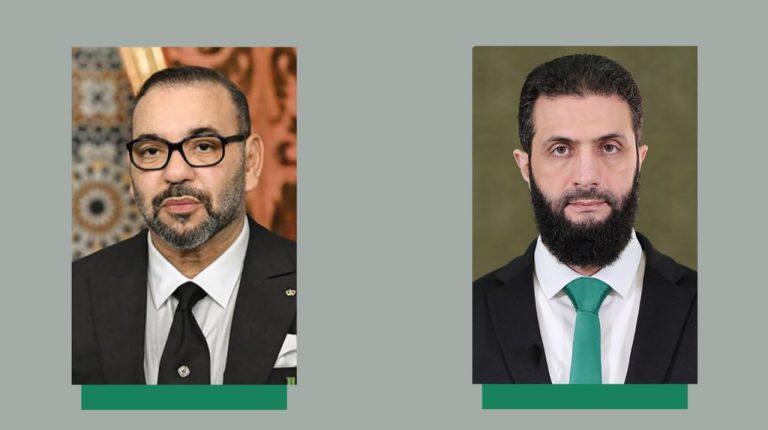 الملك محمد السادس يهنئ الرئيس الشرع بعيد الفطر