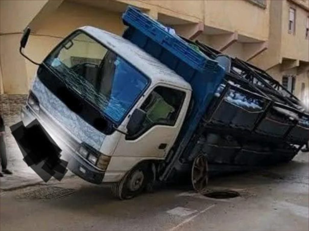 حادث شاحنة