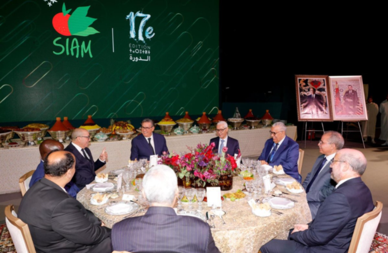 صورة من مأدبة العشاء الذي ترأسها عزيز أخنوش