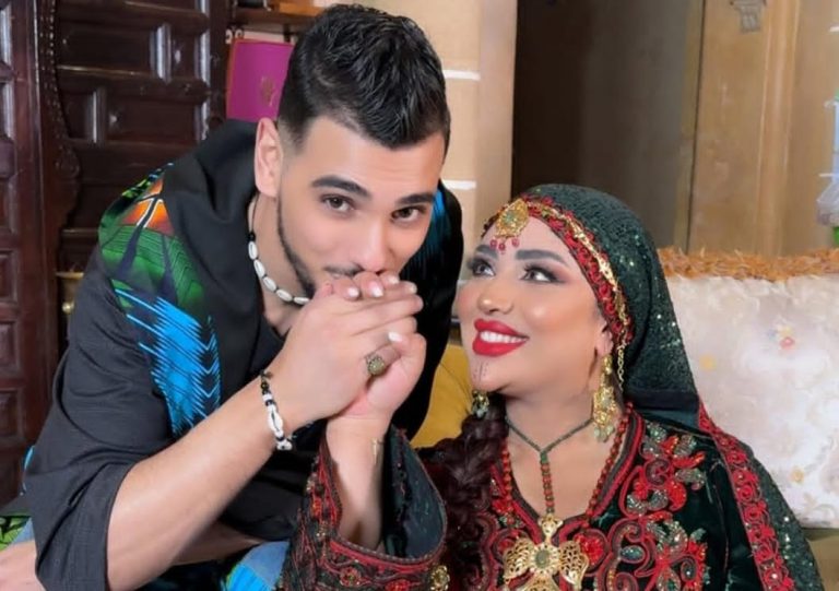 أميمة باعزية تصور فيديو كليب لأغنيتها الجديدة مع زوجها
