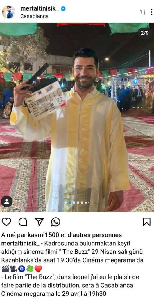 ميرت ألتينيشك يكشف عن موعد عرض فيلمه "البوز" في الدار البيضاء - صورة