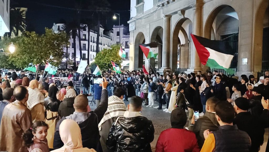 وقفة تضامنية مع فلسطين في تطوان