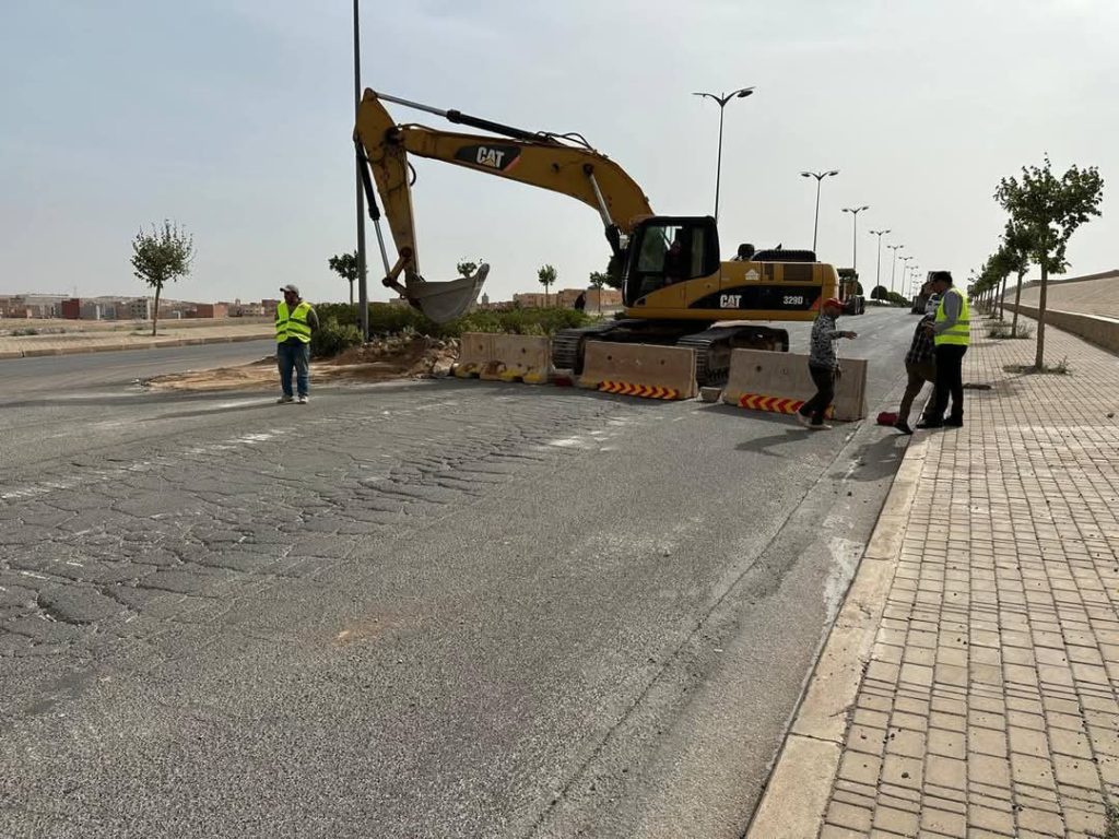 أشغال تهيئة مداخل مدينة وجدة