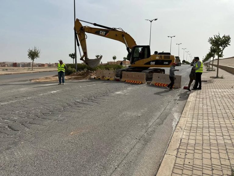 أشغال تهيئة مداخل مدينة وجدة