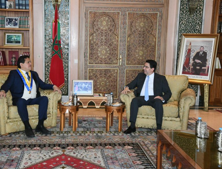 بوريطة يستقبل رئيس برلمان مجموعة دول الأنديز.. والأخير يؤكد دعمه ل"مغربية الصحراء"