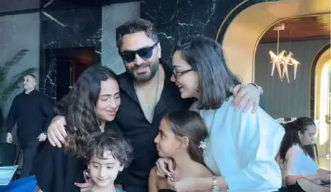 بعد طلاقهما.. تامر حسني وبسمة بوسيل يحتفلان بابنتيهما