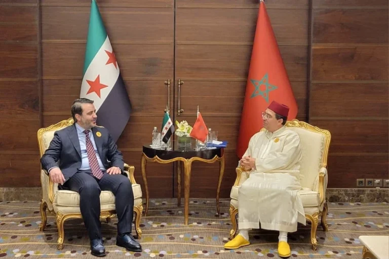 من لقاء سابق بين بوريطة والشيباني