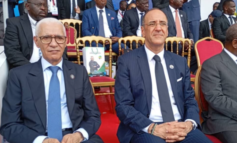 الطالبي العلمي يمثل الملك في حفل تنصيب الرئيس المنتخب لجمهورية الغابون 1 الطالبي العلمي في الغابون