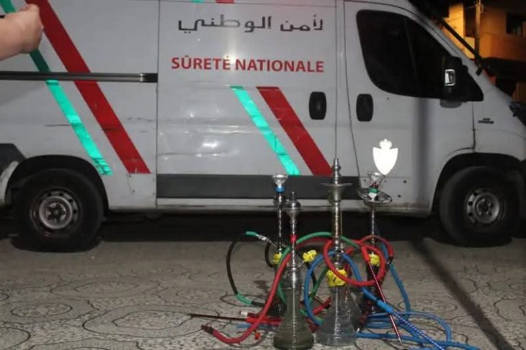 مداهمة أمنية لمقهى "شيشة"