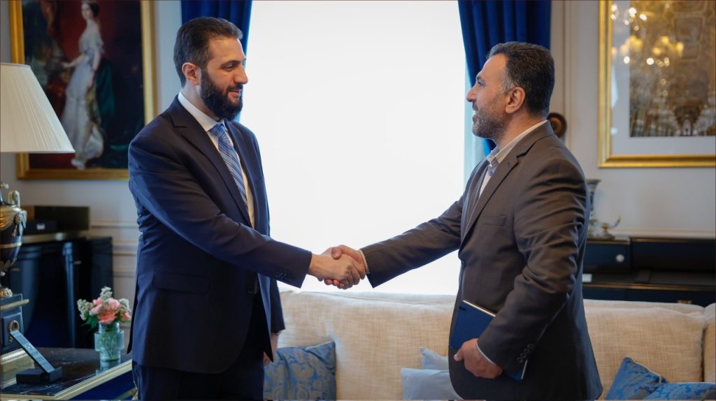 أحمد الشرع وفريد المذهان