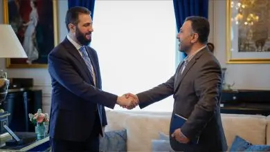 أحمد الشرع وفريد المذهان