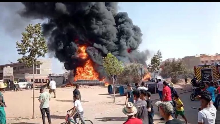 حريق مراكش