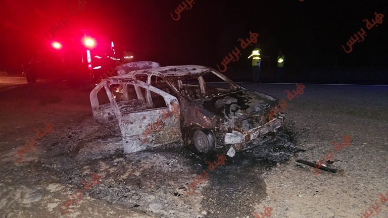 ألسنة النيران تلتهم سيارة خفيفة على مشارف جرسيف