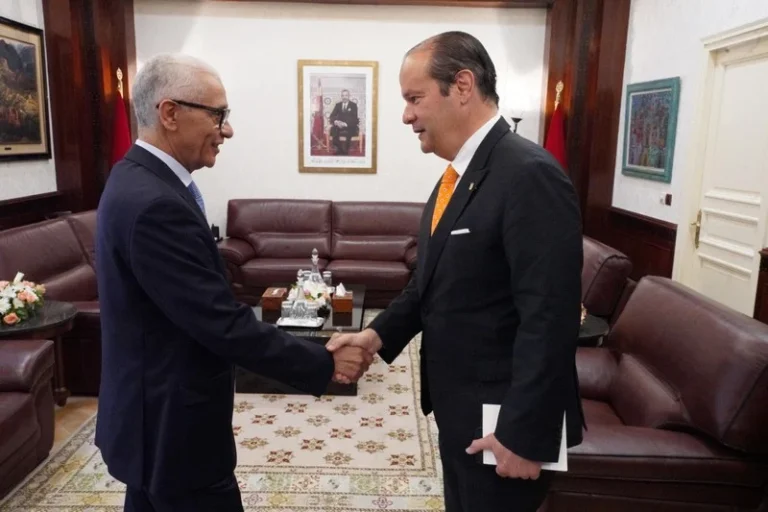 الطالبي العلمي يتباحث مع وزير الخارجية البنمي
