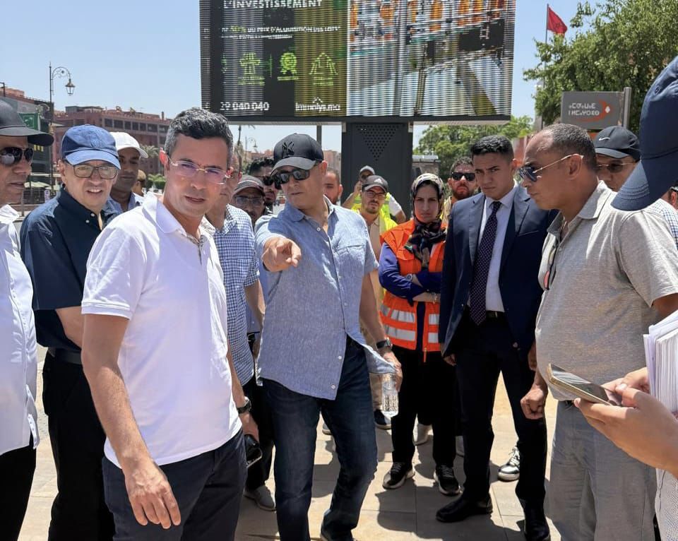 نزول مفاجئ للوالي بنشيخي لتفقد شوارع مراكش