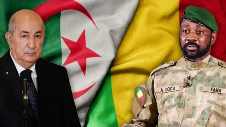 الجنرال أسيمي غويتا رئيس مالي والرئيس الجزائري عبد المجيد تبون