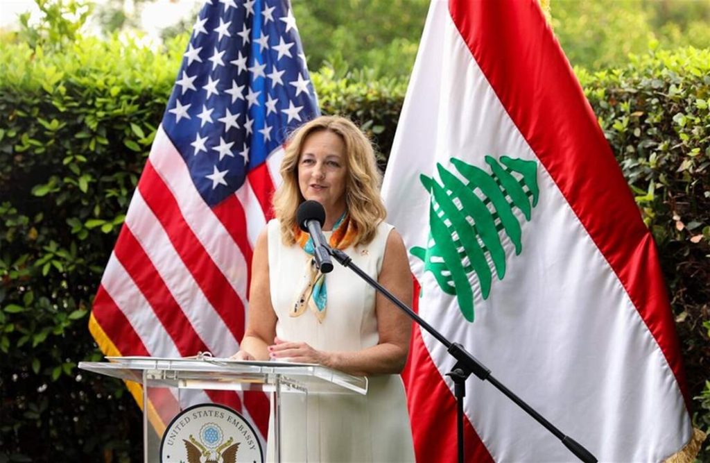 السفيرة الأمريكية لدى لبنان، ليزا جونسون