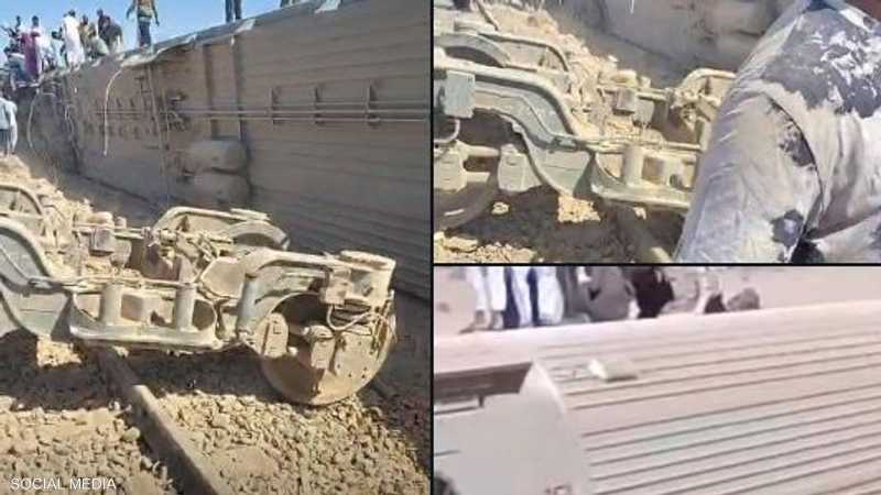 مصر.. قتلى وجرحى جراء انحراف قطار عن مساره