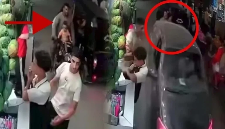 فيديو صادم يوثق لحظة دهس سيارة مسرعة لأسرة كاملة