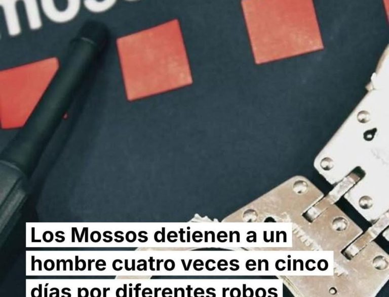 برشلونة.. الشرطة الكتلانية تلقي القبض على لص أربع مرات في خمسة أيام… ويتم إطلاق سراحه