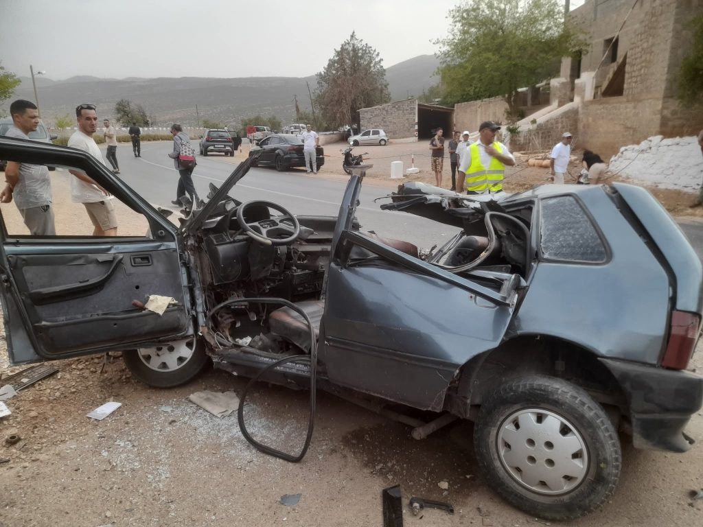 حادثة سير مروعة على طريق بين الويدان تخلف ضحايا من أسرة واحدة