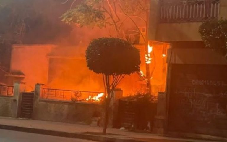 حريق يأتي على فيلا مهجورة قرب محطة القطار بفاس