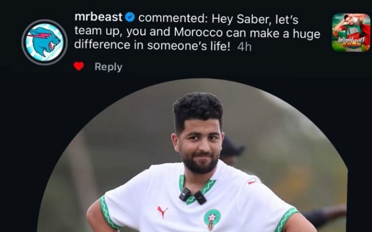 MrBeast يوجه دعوة تعاون لصانع المحتوى المغربي صابر الشاوني