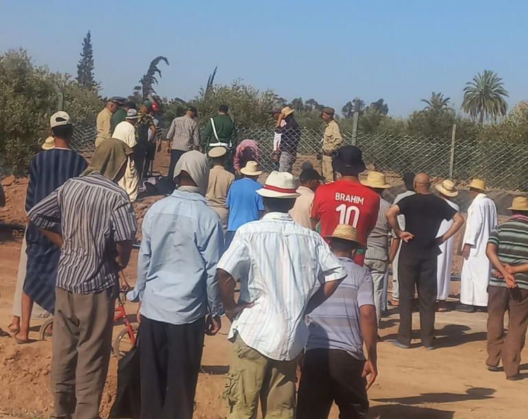غرق أب وابنه بحوض للسقي بجماعة ميات إقليم قلعة السراغنة
