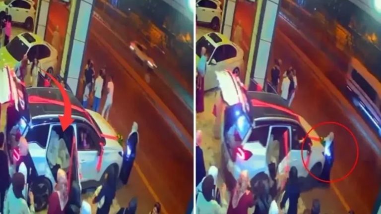عريس يتسبب في حادث مروّع لعروسه لحظة مغادرة الزفاف (فيديو)