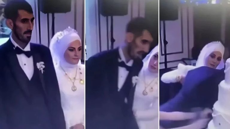 عريس يثير القلق بين الضيوف بعد سقوطه أثناء حفل الزفاف (فيديو)