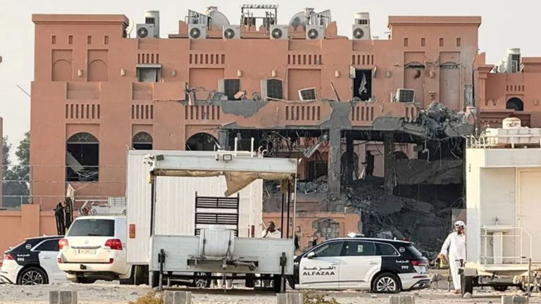 المبنى الذي استهدفه الجيش الإسرائيلي في الدوحة