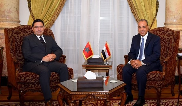 بوريطة يلتقي نظيره المصري بالقاهرة