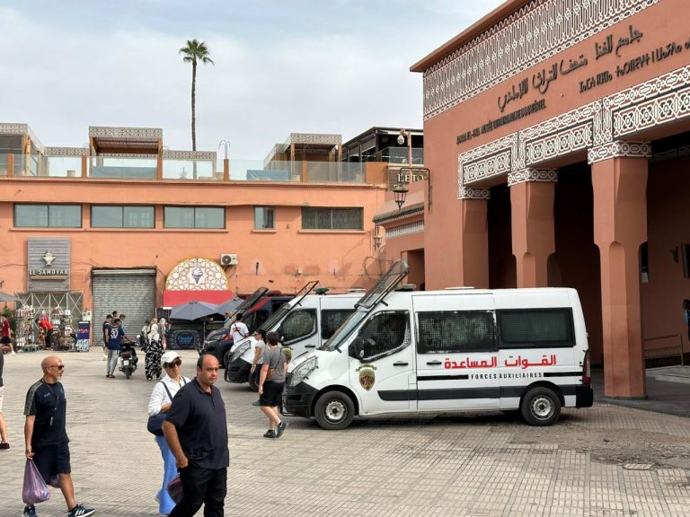 استنفار أمني بساحة جامع الفنا