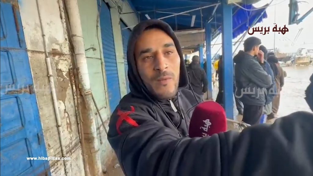 أحد التجار المتضررين