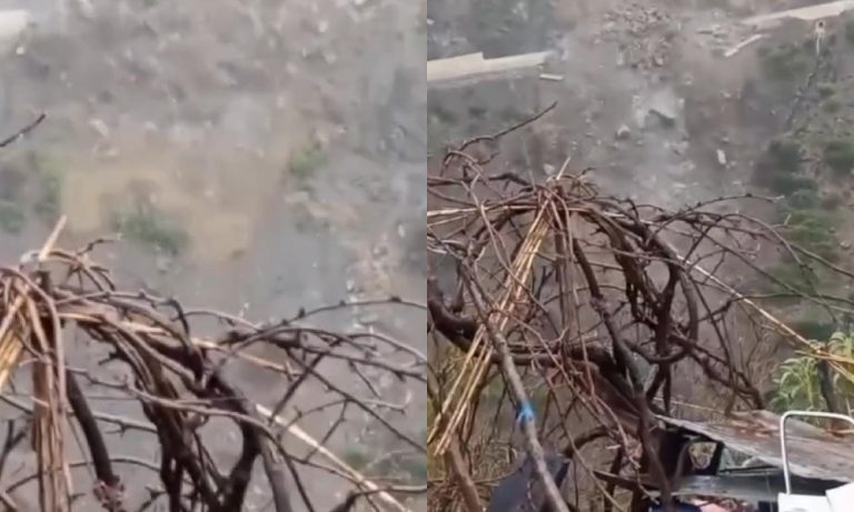 انهيار جبلي يقطع الطريق الرابطة بين دوار الخندق وسوق الأحد بإقليم الحسيمة