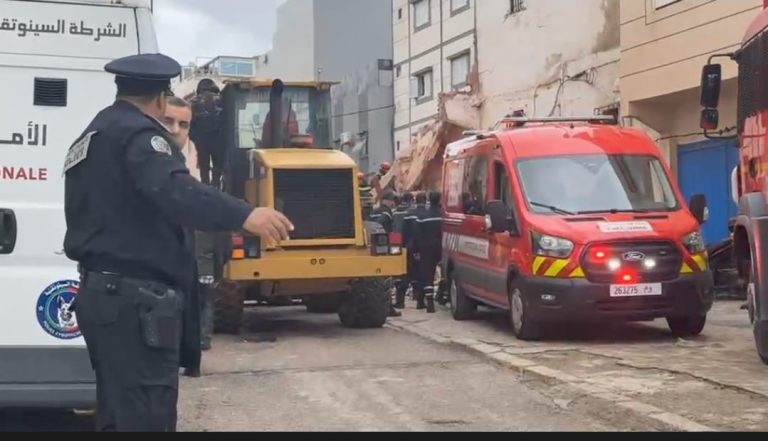 انهيار بناية من طابقين في العكاري بالرباط واستنفار أمني كبير بالمنطقة