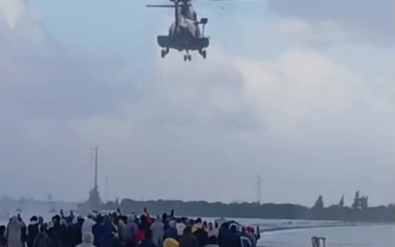 بواسطة هيليكوبتر.. السلطات تنقذ شخصين حاصرتهما المياه ضواحي سيدي قاسم