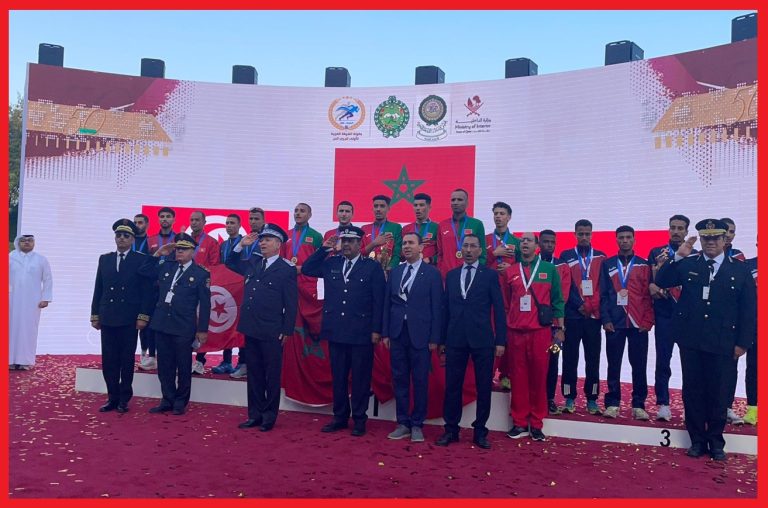 عداؤو الأمن الوطني يتوجون بلقب بطولة الشرطة العربية للعدو الحر بقطر