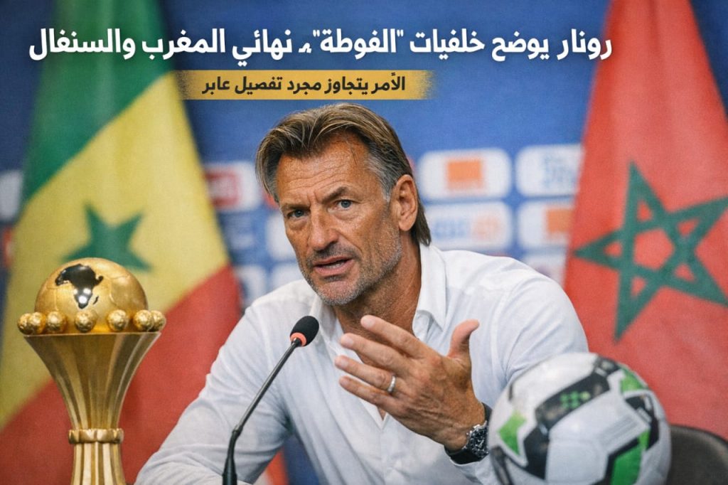رونار يوضح خلفيات (الفوطة) في نهائي المغرب والسنغال