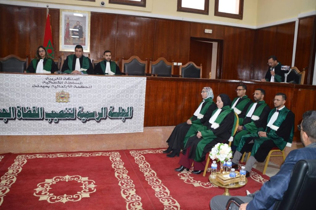 المحكمة الابتدائية بميدلت تستقبل ستة قضاة جدد