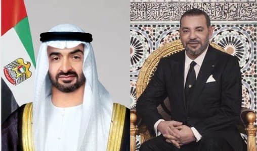 الملك يجري اتصالا هاتفيا مع رئيس دولة الإمارات