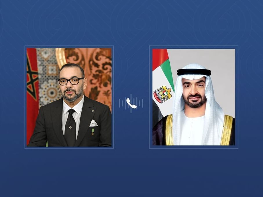 اتصال هاتفي بين الملك ورئيس الإمارات حول الاعتداءات الإيرانية