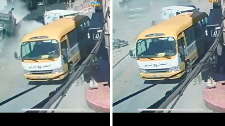 حادثة مروعة بالحسيمة.. شاحنة تفقد الفرامل وتنحدر نحو السيارات والمنازل
