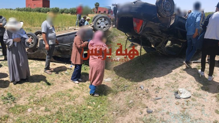 سطات.. انقلاب سيارة ونجاة 5 أستاذات من الموت بأعجوبة