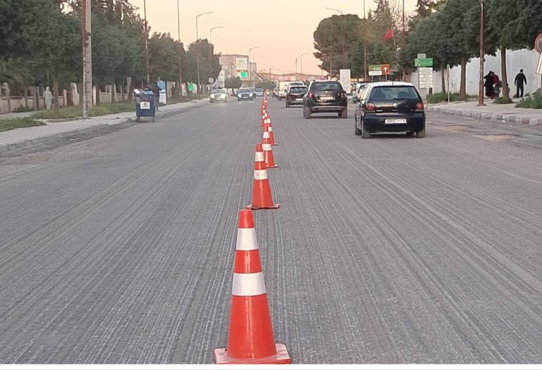 أشغال تجديد شارع بئر انزران بتازة