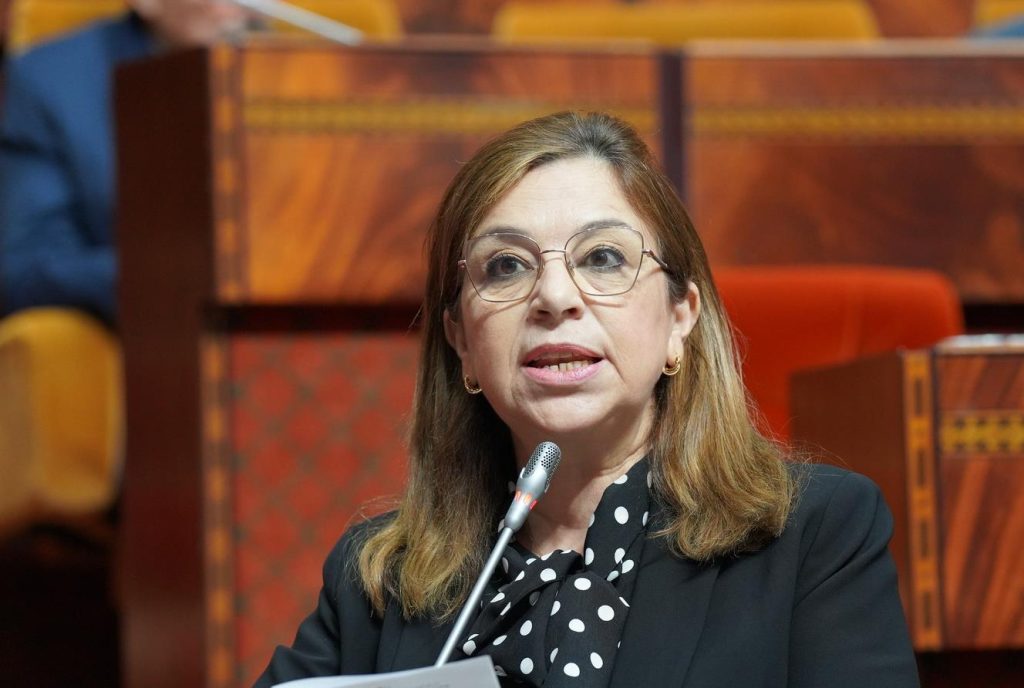 وزيرة التضامن والإدماج الاجتماعي والأسرة، نعيمة ابن يحيى