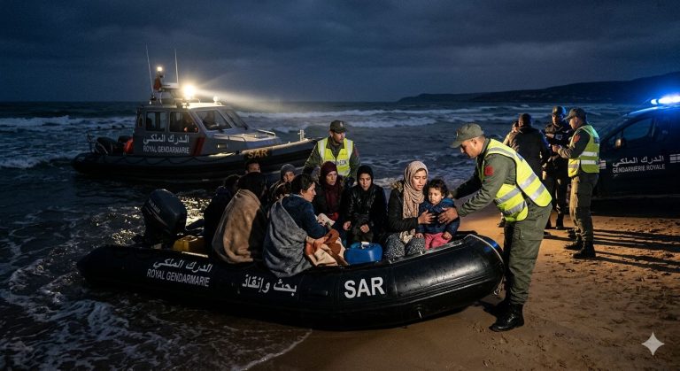 الناظور.. درك أركمان يحبط محاولة للهجرة السرية ويوقف 19 شخصاً