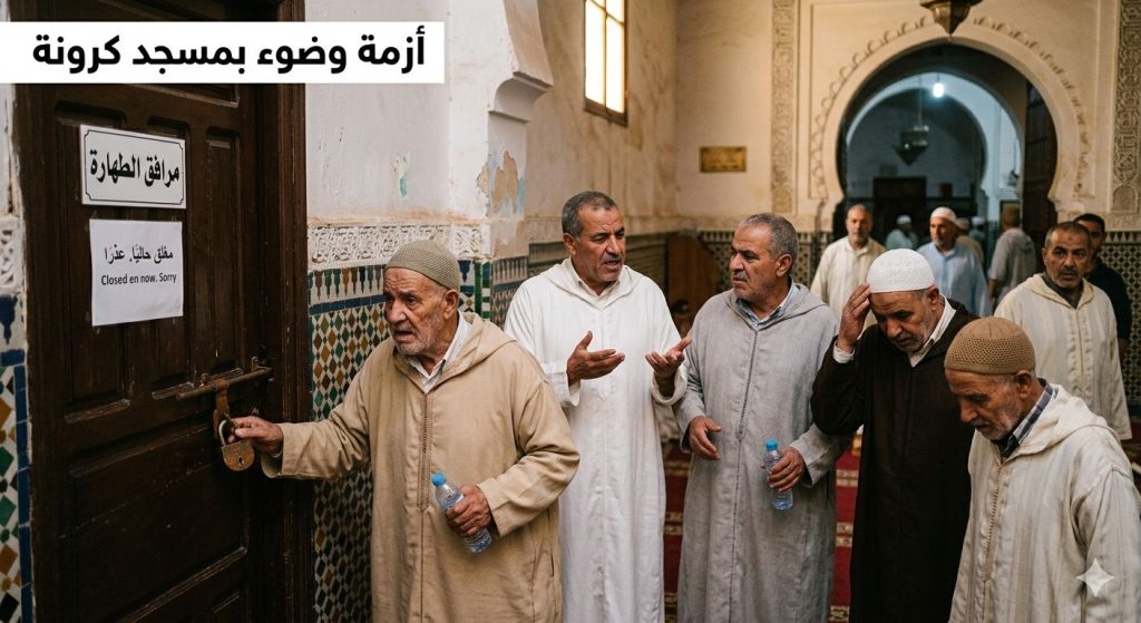 مهزلة" بتمسمان بادريوش.. حرمان المصلين من الوضوء